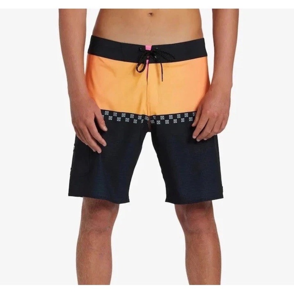 BILLABONG Fifty50 Airlite Swim Trunks Board Shorts Black Orange Sz 34 *NEW*‎ $69